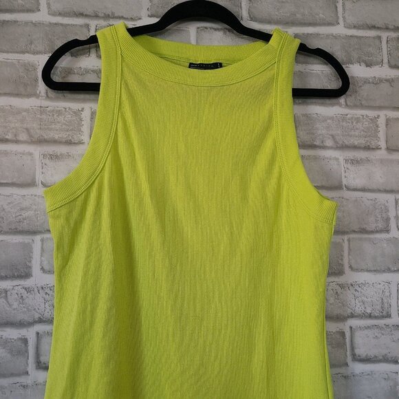 ASOS Green Knit Tank Dress Womens 14 NEW - Picture 7 of 8